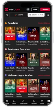 Play live casino via smartphone