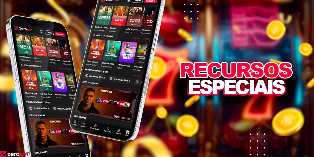 Recursos especiais do aplicativo móvel para usuários VIP